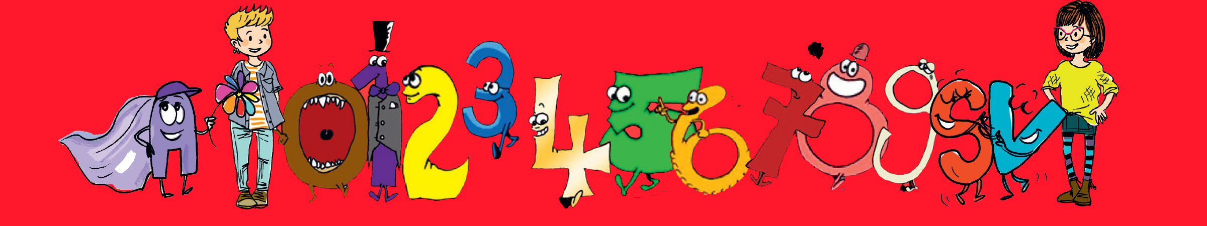 image personnages chiffres et lettres sur banniere enfin les retenir