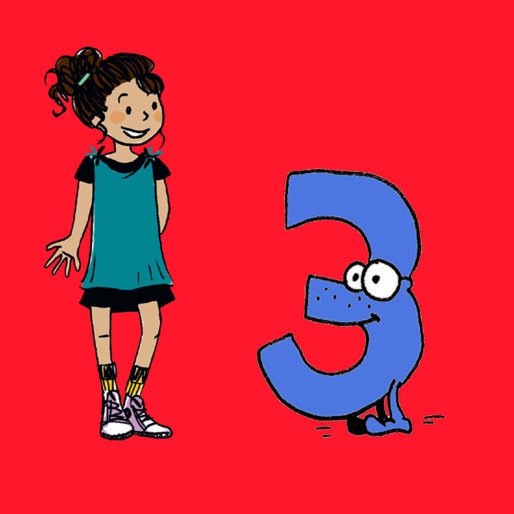 image fille et chiffre 3 enfin les retenir